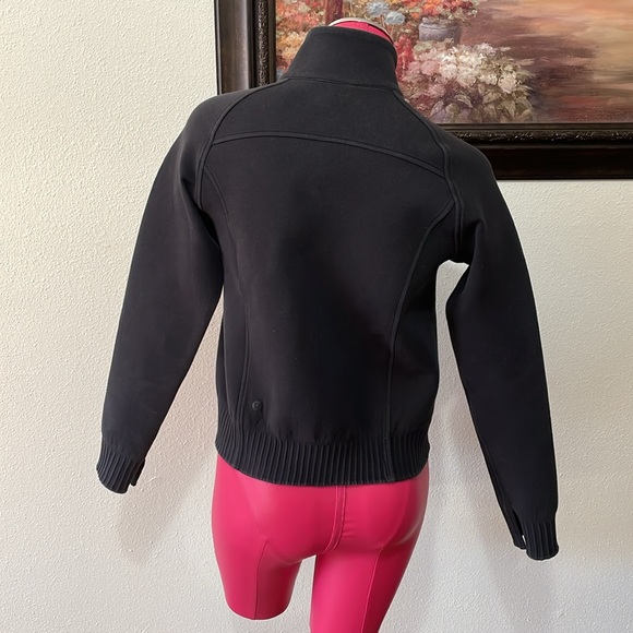 Lululemon NTS Jacket Black Full Zip Pockets SOFT Super Stretch Spacer Fabric 4 - Picture 5 of 16